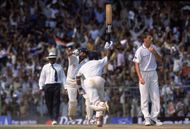 Sameer Dighe, Harbhajan Singh and Glenn McGrath
